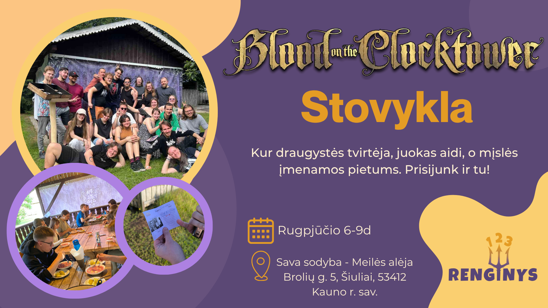 Blood on The Clocktower stovykla 2026