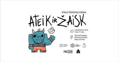 „Ateik ir žaisk“ – stalo žaidimų diena Druskininkuose